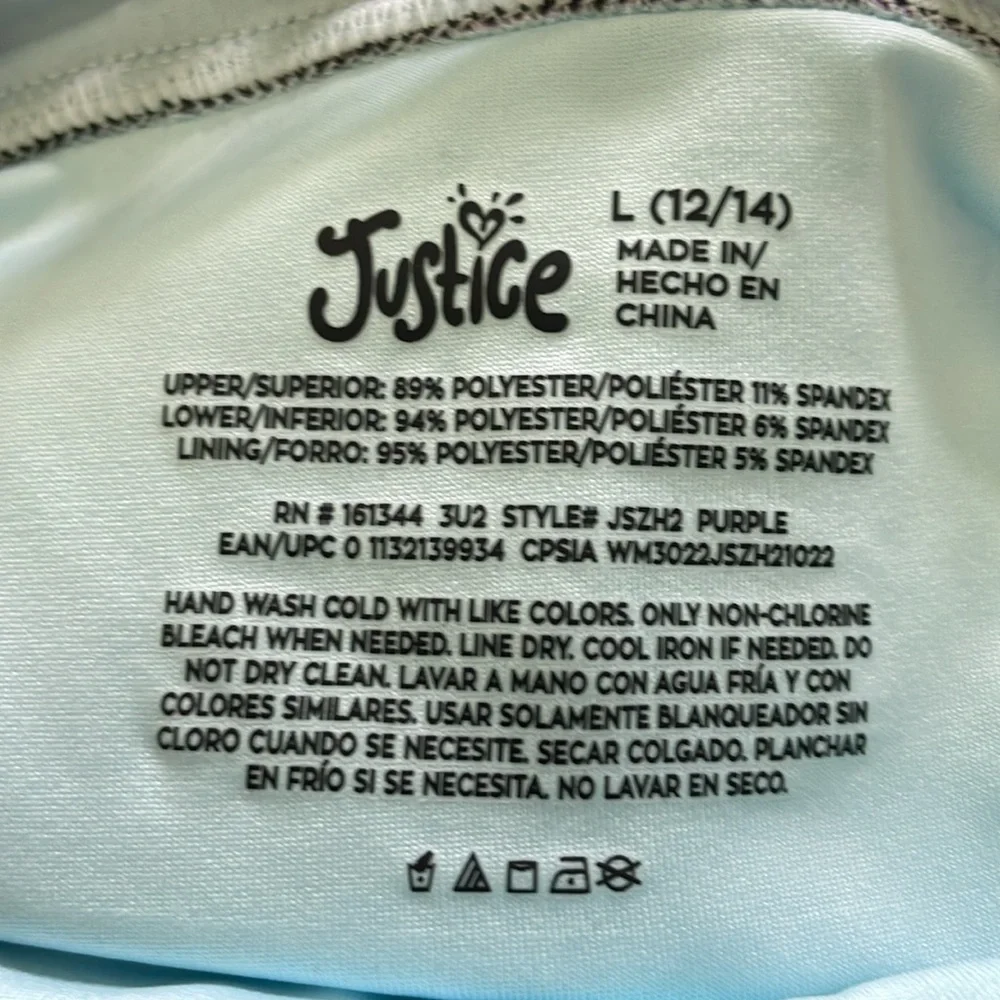 Justice Ombre Macrame Back Leotard - Various Sizes - Picture 8 of 10